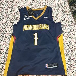 Nike Navy and Yellow New Orleans Jersey